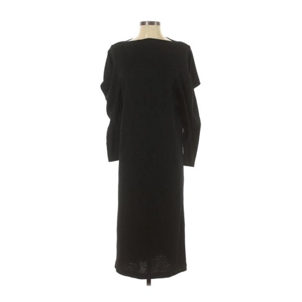 Ilya by Robert Krugman Black Lagenlook Long Length Dress Medium